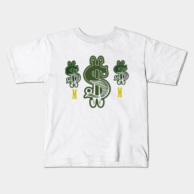 dollar new design Kids T-Shirt by Lamiabent